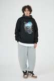Odd Studio (オッドスタジオ)　WORLD DIGITAL PRINTING SWEATSHIRT-BLACK