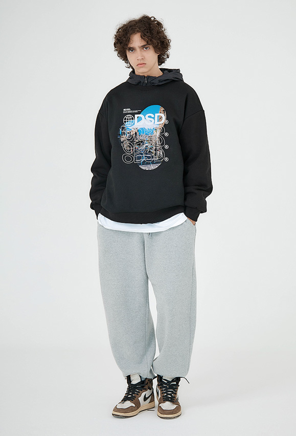 さらに割引◆ODD STUDIO◆WORLD DIGITAL PRINTING SWEAT SHIRT Odd Studio (オッドスタジオ) WORLD DIGITAL PRINTING