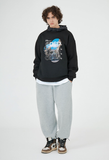 Odd Studio (オッドスタジオ)　WORLD DIGITAL PRINTING SWEATSHIRT-BLACK