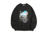 Odd Studio (オッドスタジオ)　WORLD DIGITAL PRINTING SWEATSHIRT-BLACK