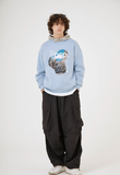 Odd Studio (オッドスタジオ)　WORLD DIGITAL PRINTING SWEATSHIRT-BLUE