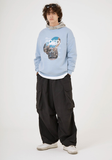 Odd Studio (オッドスタジオ)　WORLD DIGITAL PRINTING SWEATSHIRT-BLUE