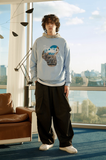 Odd Studio (オッドスタジオ)　WORLD DIGITAL PRINTING SWEATSHIRT-BLUE