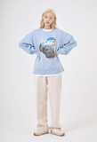 Odd Studio (オッドスタジオ)　WORLD DIGITAL PRINTING SWEATSHIRT-BLUE