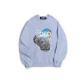 Odd Studio (オッドスタジオ)　WORLD DIGITAL PRINTING SWEATSHIRT-BLUE