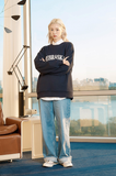Odd Studio (オッドスタジオ)　NEBRASKA SWEATSHIRT T-SHIRT-NAVY