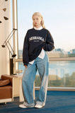 Odd Studio (オッドスタジオ)　NEBRASKA SWEATSHIRT T-SHIRT-NAVY