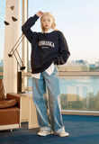 Odd Studio (オッドスタジオ)　NEBRASKA SWEATSHIRT T-SHIRT-NAVY