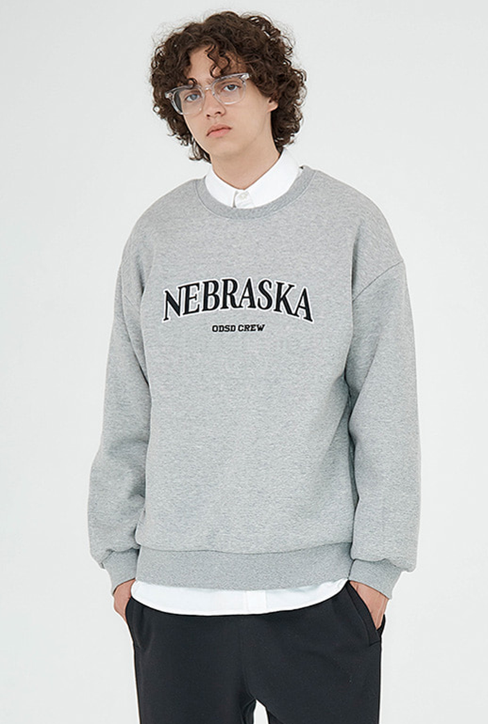 Odd Studio (オッドスタジオ)　NEBRASKA SWEATSHIRT T-SHIRT-GRAY