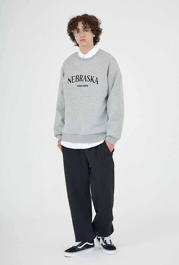 Odd Studio (オッドスタジオ)　NEBRASKA SWEATSHIRT T-SHIRT-GRAY