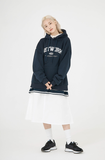 Odd Studio (オッドスタジオ)　NETWORK HOODED SWEATSHIRT-NAVY