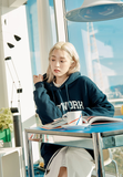 Odd Studio (オッドスタジオ)　NETWORK HOODED SWEATSHIRT-NAVY