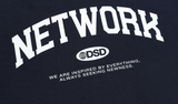 Odd Studio (オッドスタジオ)　NETWORK HOODED SWEATSHIRT-NAVY