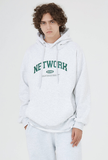 Odd Studio (オッドスタジオ)　NETWORK HOODED SWEATSHIRT-MELANGE WHITE