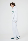 Odd Studio (オッドスタジオ)　NETWORK HOODED SWEATSHIRT-MELANGE WHITE