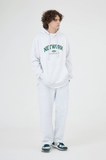 Odd Studio (オッドスタジオ)　NETWORK HOODED SWEATSHIRT-MELANGE WHITE