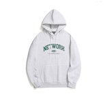 Odd Studio (オッドスタジオ)　NETWORK HOODED SWEATSHIRT-MELANGE WHITE