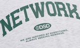 Odd Studio (オッドスタジオ)　NETWORK HOODED SWEATSHIRT-MELANGE WHITE