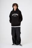Odd Studio (オッドスタジオ)　NETWORK HOODED SWEATSHIRT-BLACK