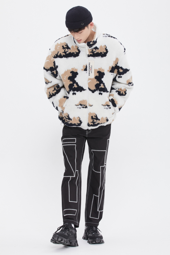 ロマンティッククラウン(ROMANTIC CROWN) CLOUD FLEECE JACKET_OATMEAL