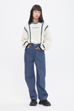 ロマンティッククラウン(ROMANTIC CROWN) COLLAR WAFFLE KNIT_OATMEAL