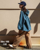 Q CUMBERS (キューカンバース)　BIG SILHOUETTE HOODIE / Dark celadon