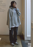 Q CUMBERS (キューカンバース)　BIG SILHOUETTE HOODIE / Grey