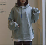 Q CUMBERS (キューカンバース)　BIG SILHOUETTE HOODIE / Grey