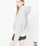 Q CUMBERS (キューカンバース)　BIG SILHOUETTE HOODIE / Grey