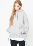 Q CUMBERS (キューカンバース)　BIG SILHOUETTE HOODIE / Grey