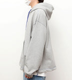 Q CUMBERS (キューカンバース)　BIG SILHOUETTE HOODIE / Grey