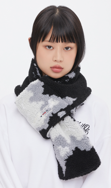 ロマンティッククラウン(ROMANTIC CROWN)  CLOUD FLEECE NECK WARMER_BLACK