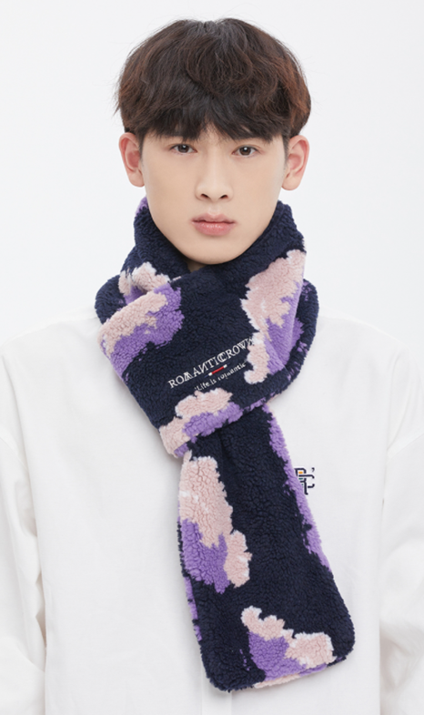 ロマンティッククラウン(ROMANTIC CROWN)  CLOUD FLEECE NECK WARMER_NAVY