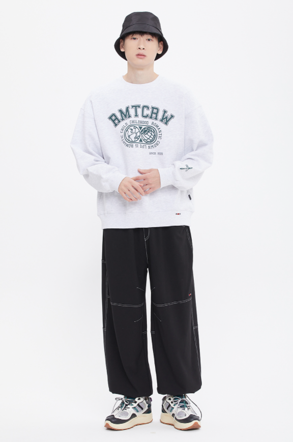 ロマンティッククラウン(ROMANTIC CROWN) RMTCRW HEAVYWEIGHT SWEAT SHIRT_LIGHT GRAY