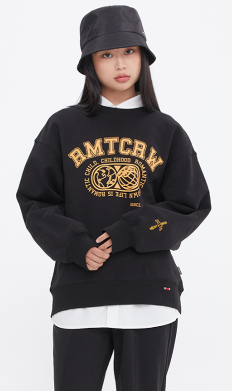 ロマンティッククラウン(ROMANTIC CROWN) RMTCRW HEAVYWEIGHT SWEAT SHIRT_BLACK