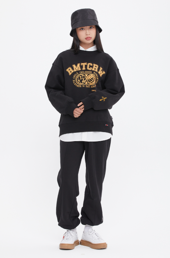 ロマンティッククラウン(ROMANTIC CROWN) RMTCRW HEAVYWEIGHT SWEAT SHIRT_BLACK