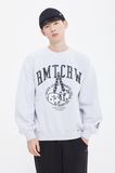 ロマンティッククラウン(ROMANTIC CROWN) DOUBLE DICE SWEAT SHIRT_LIGHT GRAY
