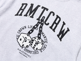 ロマンティッククラウン(ROMANTIC CROWN) DOUBLE DICE SWEAT SHIRT_LIGHT GRAY