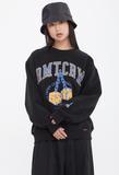 ロマンティッククラウン(ROMANTIC CROWN) DOUBLE DICE SWEAT SHIRT_BLACK