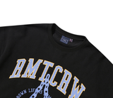 ロマンティッククラウン(ROMANTIC CROWN) DOUBLE DICE SWEAT SHIRT_BLACK
