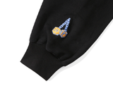 ロマンティッククラウン(ROMANTIC CROWN) DOUBLE DICE SWEAT SHIRT_BLACK