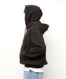 Q CUMBERS (キューカンバース)　DOUBLE HOODIE / Black
