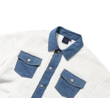 ロマンティッククラウン(ROMANTIC CROWN)  FLEECE TRUCKER JACKET_OATMEAL