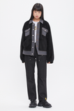 ロマンティッククラウン(ROMANTIC CROWN)  FLEECE TRUCKER JACKET_BLACK