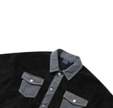 ロマンティッククラウン(ROMANTIC CROWN)  FLEECE TRUCKER JACKET_BLACK