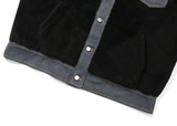 ロマンティッククラウン(ROMANTIC CROWN)  FLEECE TRUCKER JACKET_BLACK