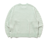 ロマンティッククラウン(ROMANTIC CROWN)  VELVET WAFFLE KNIT_LIGHT GREEN