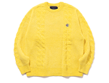 ロマンティッククラウン(ROMANTIC CROWN)  VELVET WAFFLE KNIT_YELLOW GREEN