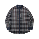 ロマンティッククラウン(ROMANTIC CROWN)   DENIM CHECK SHIRT_GREEN