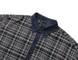 ロマンティッククラウン(ROMANTIC CROWN)   DENIM CHECK SHIRT_GREEN